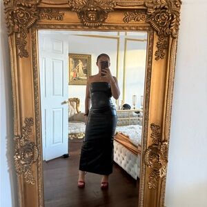 Black Strapless Maxi Dress